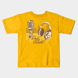 Retro Podcaster Kids T-Shirt